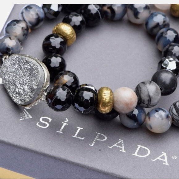 Silpada Ode to Geode Stretch Bracelet - Picture 2 of 6